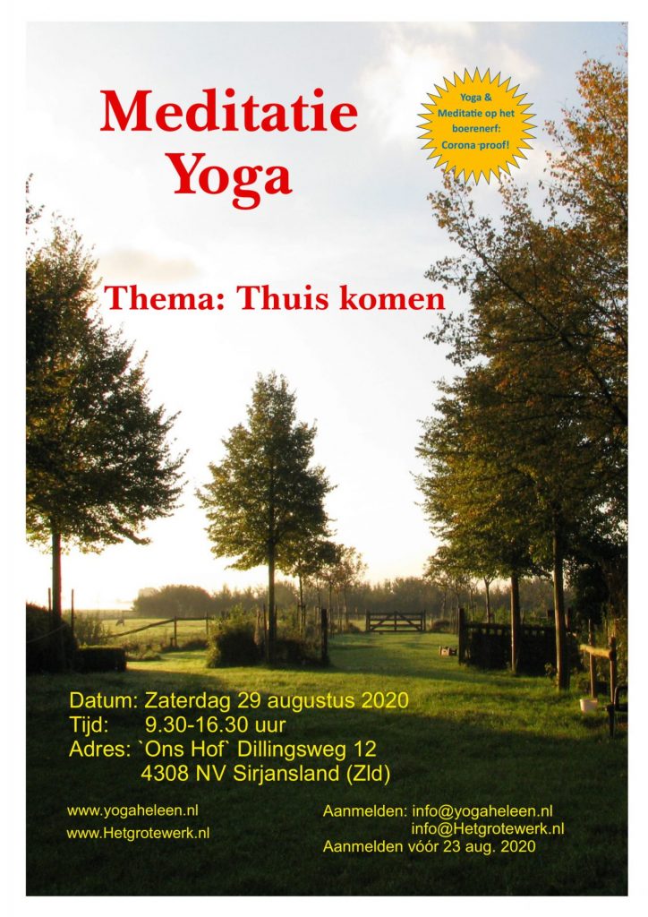 Yoga en meditatie workshop Zeeland